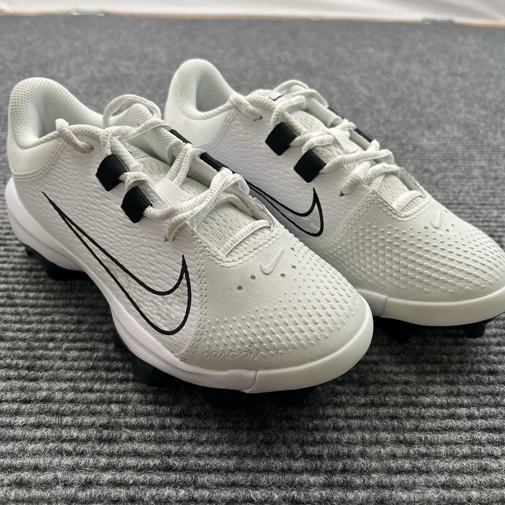 Nike Kids White and Black Cleats